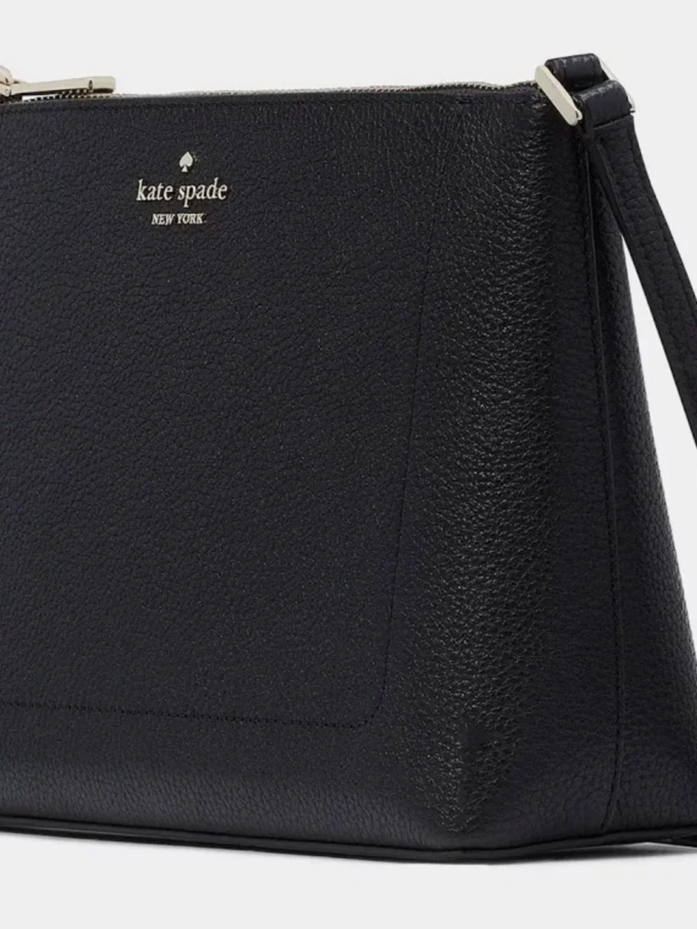 kate spade Leila Black Leather Crossbody Bag